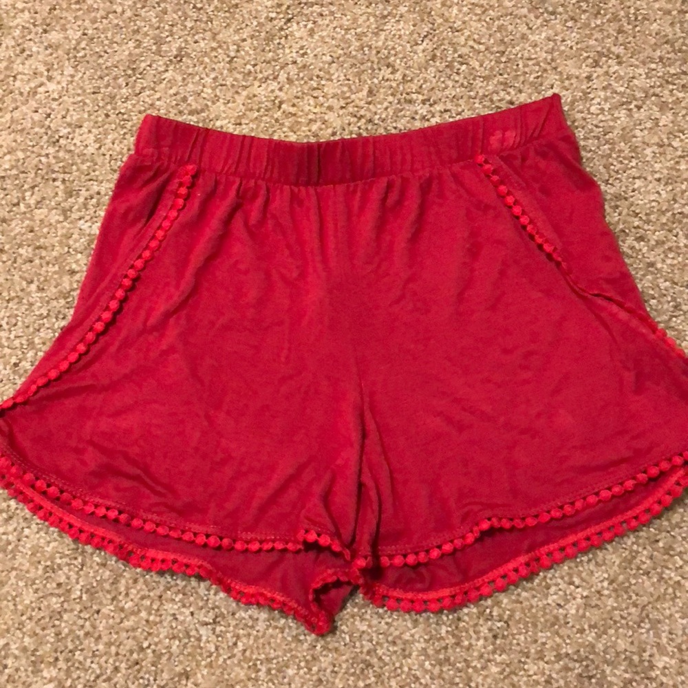 Red shorts